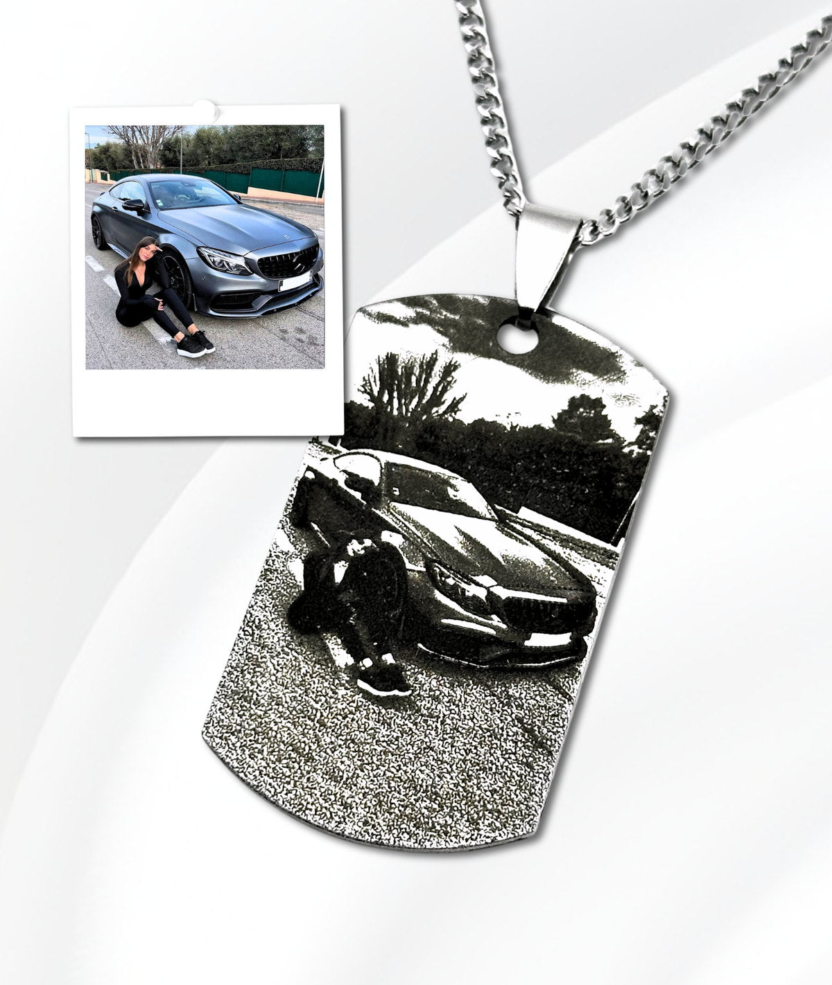Lanț Army Poza Voastră - Gravat Realist – cadou personalizat gravat